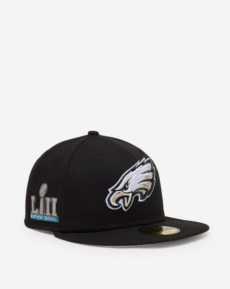 New Era Other - New Era Philadelphia Eagles Super Bowl Side Patch Black 59FIFTY Fitted Hat 7 3/4